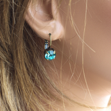 Aurora Bermuda Blue Crystal Earrings
