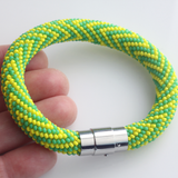 Bead Crochet Zig Zag Pattern Bracelet v3
