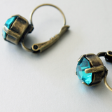 Aurora Bermuda Blue Crystal Earrings