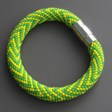 Bead Crochet Zig Zag Pattern Bracelet v3