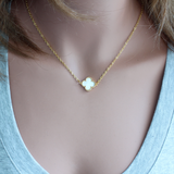 Simple Quatrefoil Connector Necklace