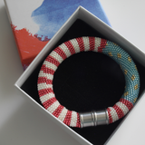 Bead Crochet Statement Patriotic Bracelet