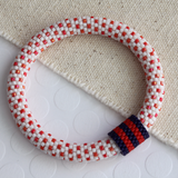 Bead Crochet Roll On Polka Dots Bracelet