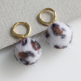 Faux Fur Animal Pattern Earrings