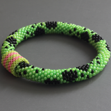 Animal Pattern Roll On Bead Crochet Bracelet