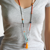 Colorful Long Seed Beads Necklace