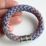 Bead Crochet Zig Zag Pattern Chunky Bracelet
