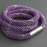 Bead Crochet Geometric Pattern Necklace