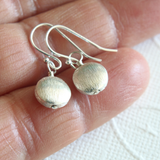 Puffed Sterling Silver Bead Earrings