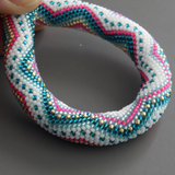 Bead Crochet Zig Zag Pattern Bracelet v2
