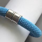 Bead Crochet Cornflower Bracelet