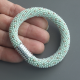 Bead Crochet Mint Color Bracelet