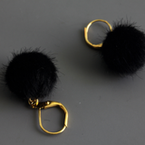 Pom Pom Fuzzy Balls Earrings