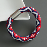 Bead Crochet 3-Color Bracelet