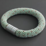 Bead Crochet Mint Color Bracelet