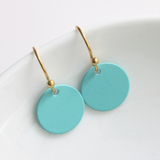 Turquoise Plated Dot Earrings