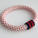 Bead Crochet Roll On Polka Dots Bracelet