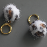 Faux Fur Animal Pattern Earrings
