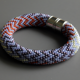 Bead Crochet Zig Zag Pattern Chunky Bracelet