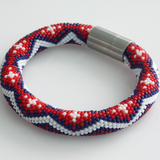 Bead Crochet 3-Color Bracelet